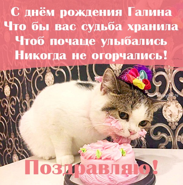 С днем рождения Галина открытки
